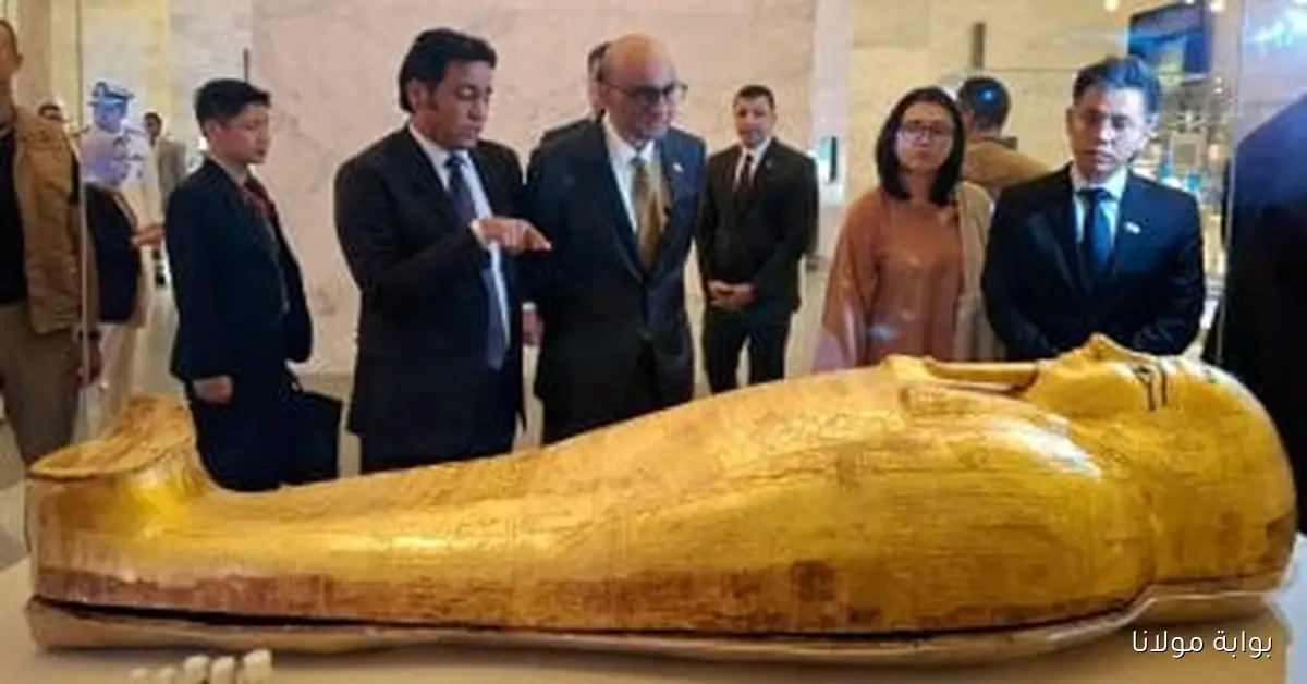 رئيس سنغافورة يستكشف جمال المتحف القومي للحضارة المصرية من خلال زيارة مميزة
