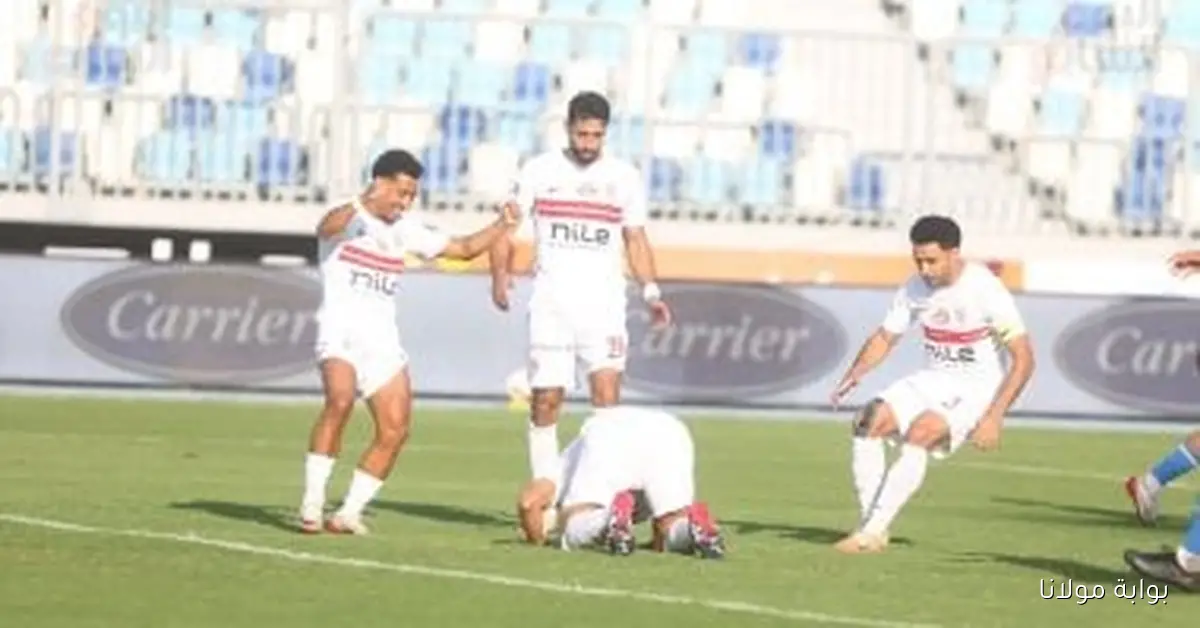 عبد الله السعيد يفتتح التسجيل للزمالك من ركلة جزاء أمام الإسماعيلي