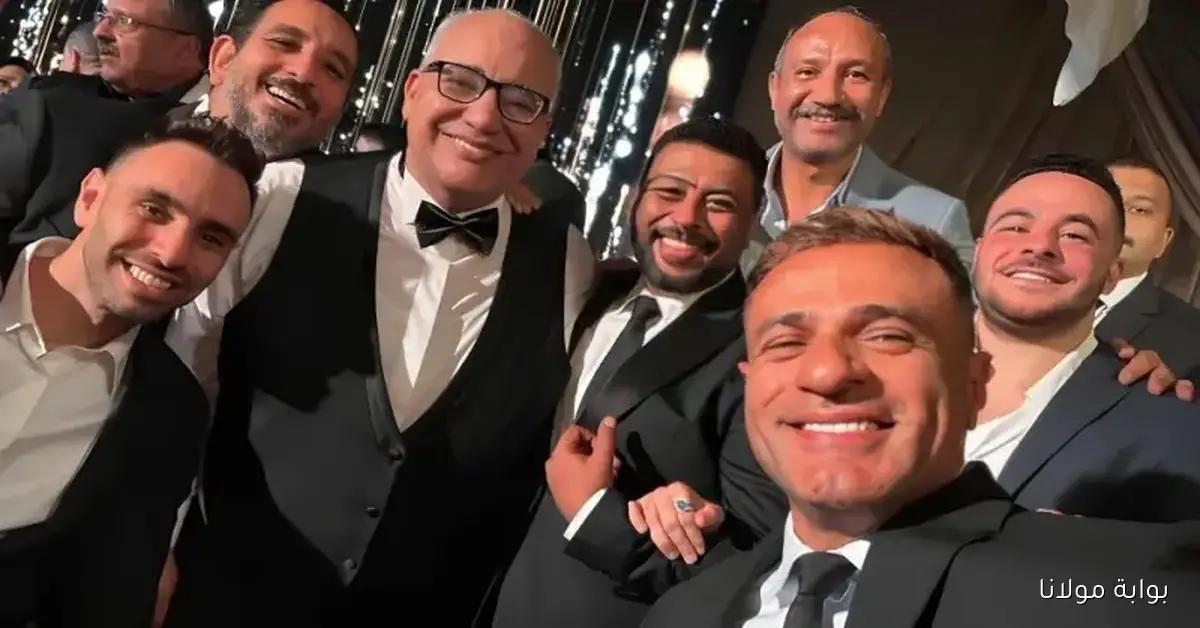 فرح نجل بيومي فؤاد يحتفل بنجوم الفن وأجواء حماسية مع غناء كريم محمود عبد العزيز