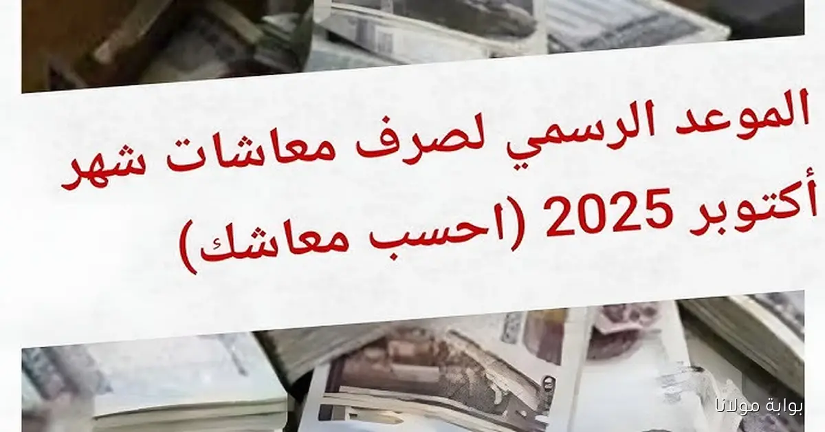 احسب معاشك .. موعد صرف زيادة المعاشات شهر اكتوبر 2025 وفقاً لقرار التأمينات الاجتماعية