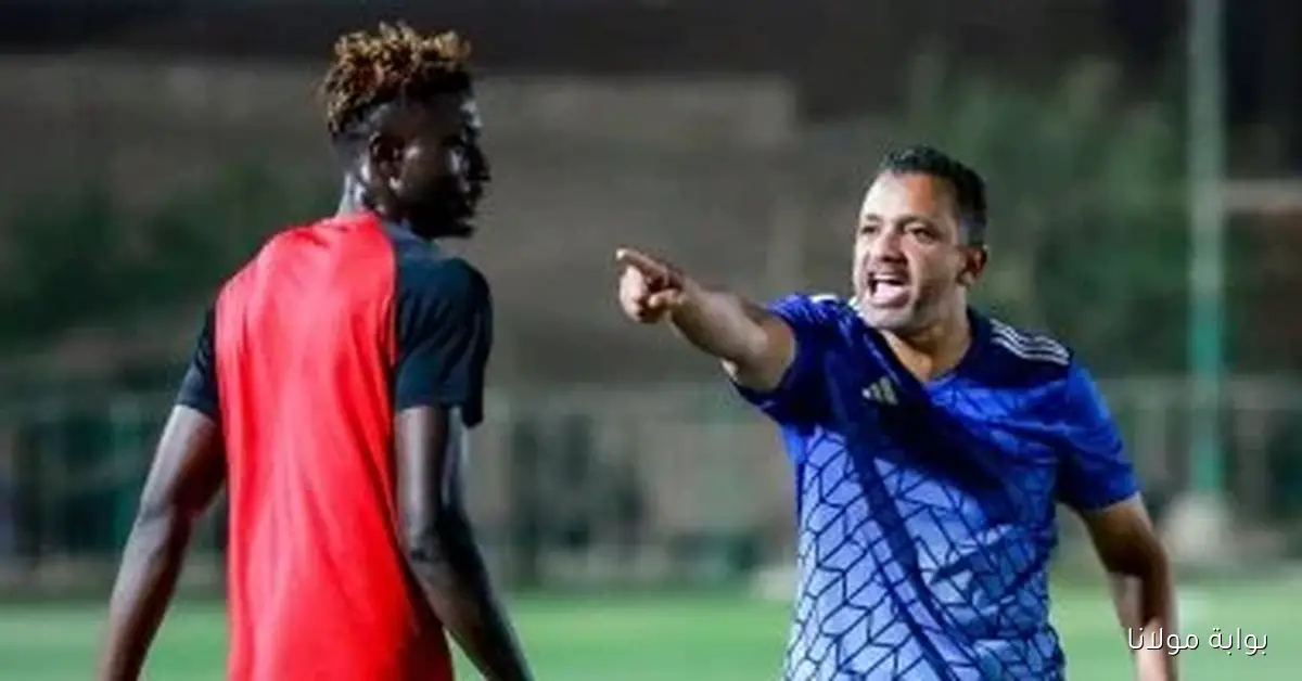 سامي قمصان يشرق في مران المقاولون العرب لأول مرة
