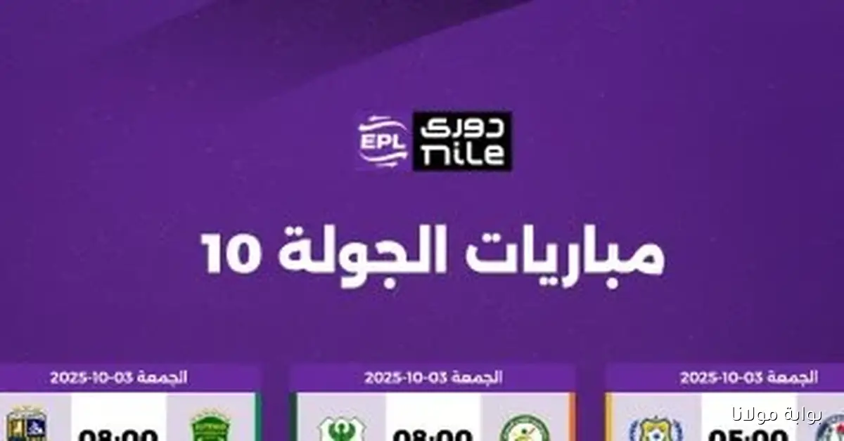 ترتيب الدوري المصري قبل الجولة العاشرة اليوم في إنفوجراف مميز